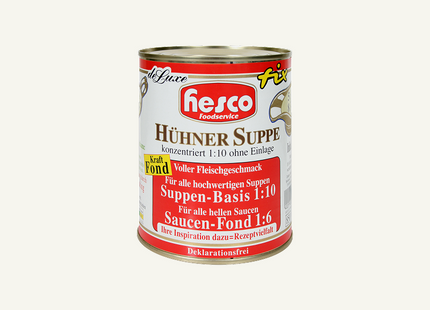 1/1 Hühnersuppe 1:10 konz. ohne Fleisch