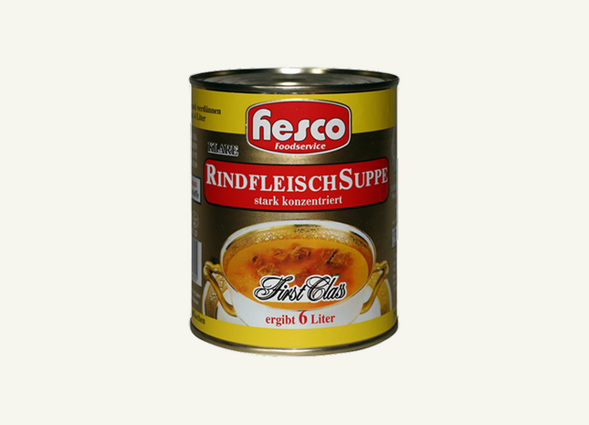Klare Rindfleischsuppe First Class