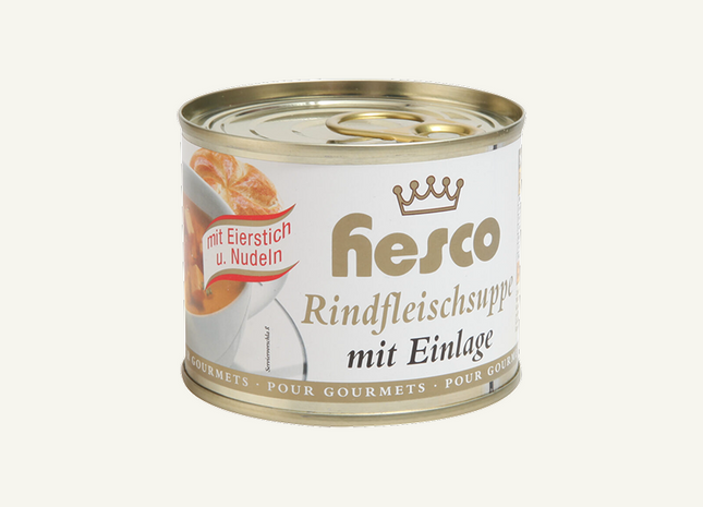 Rindfleischsuppe mit Einlage