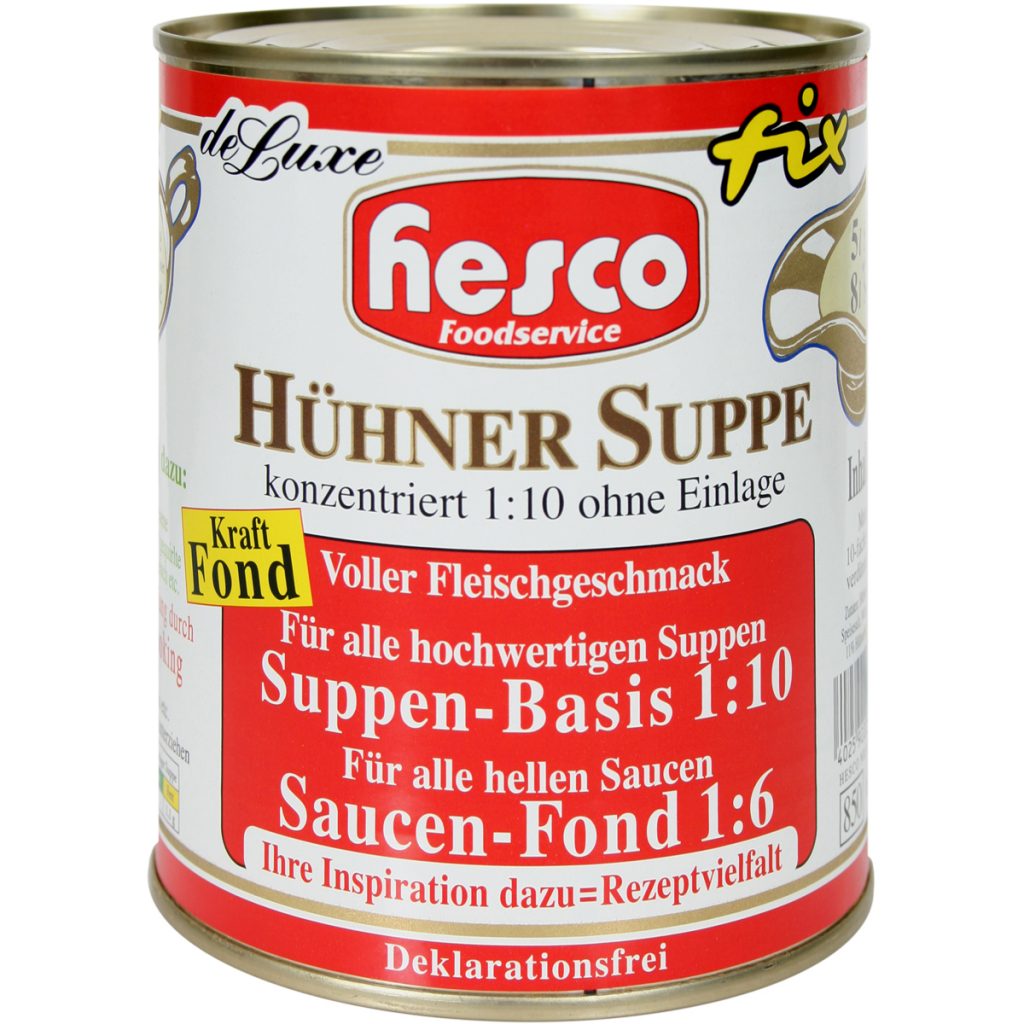 1/1 Hühnersuppe 1:10 konz. ohne Fleisch