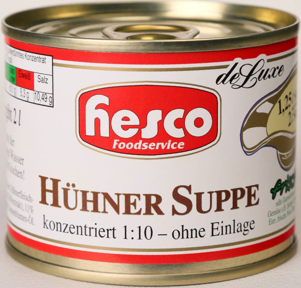 1/4 Hühnersuppe 1:10 konz. ohne Fleisch