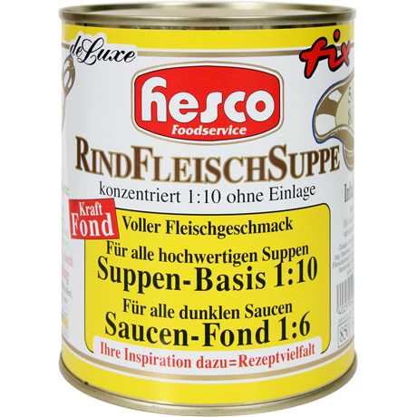 RindFleischSuppe – 1/1 Dose (konzentriert, max. 8,0 Liter) – ohne Fleisch