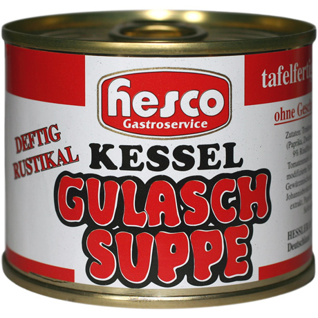 Kessel-Gulasch-Suppe –  rustikale Einlage